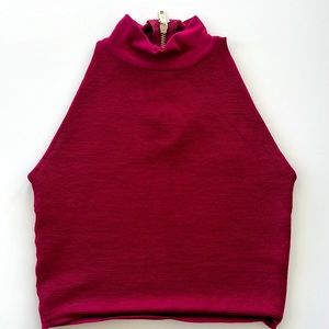 Maroon crop top